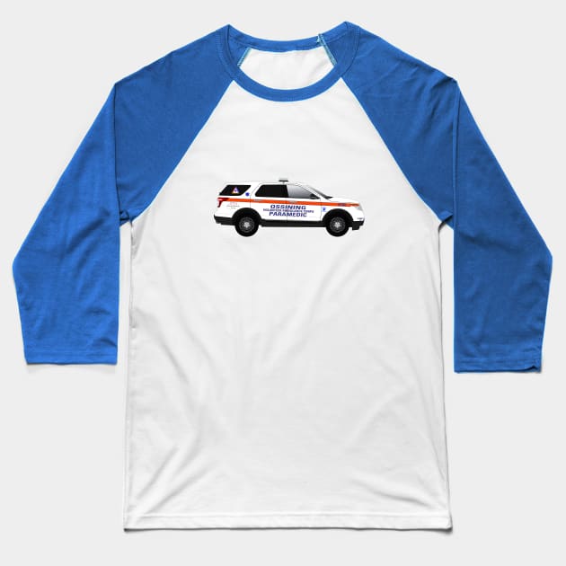 Ossining paramedic fly car Baseball T-Shirt by BassFishin